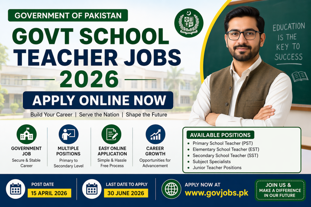 Govt School Teacher Jobs 2026 Apply Online Now Latest Teaching Vacancies & Complete Guide