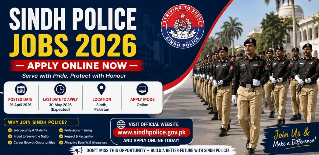 Sindh Police Jobs 2026 Apply Online Now Latest Opportunities & Complete Guide