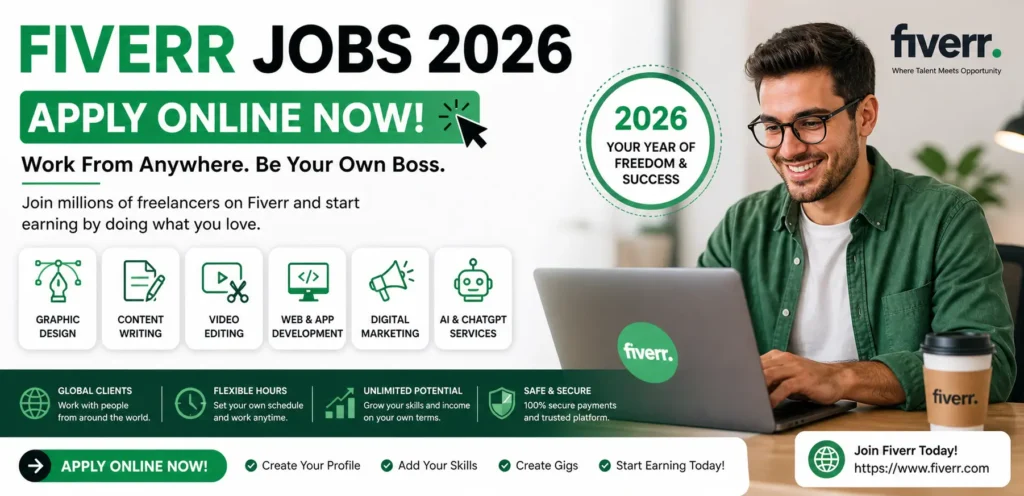 Fiverr Jobs 2026 Apply Online Now Start Freelancing Today
