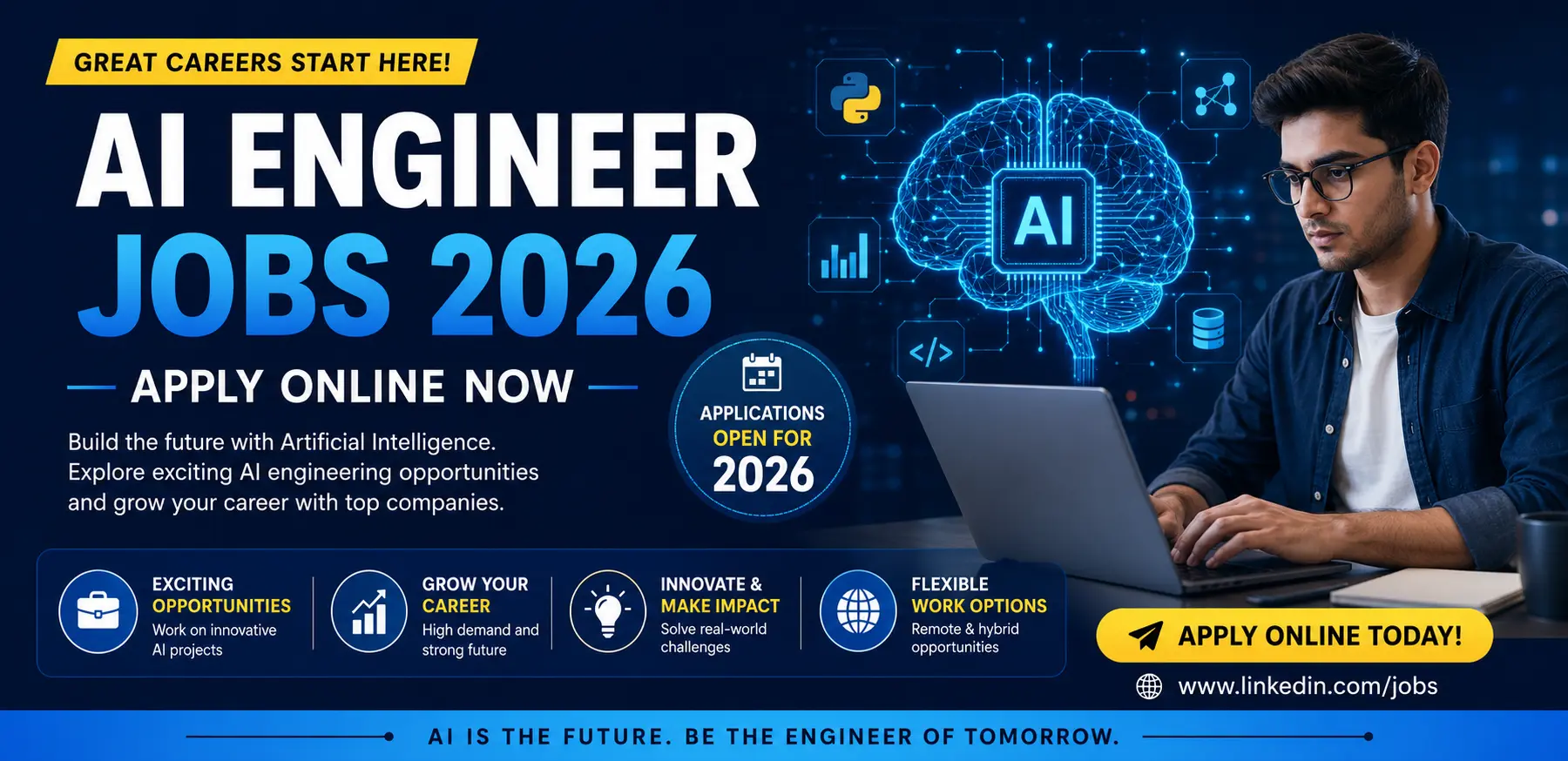 AI Engineer Jobs 2026 Apply Online NowLatest Career Opportunities for AI Professionals