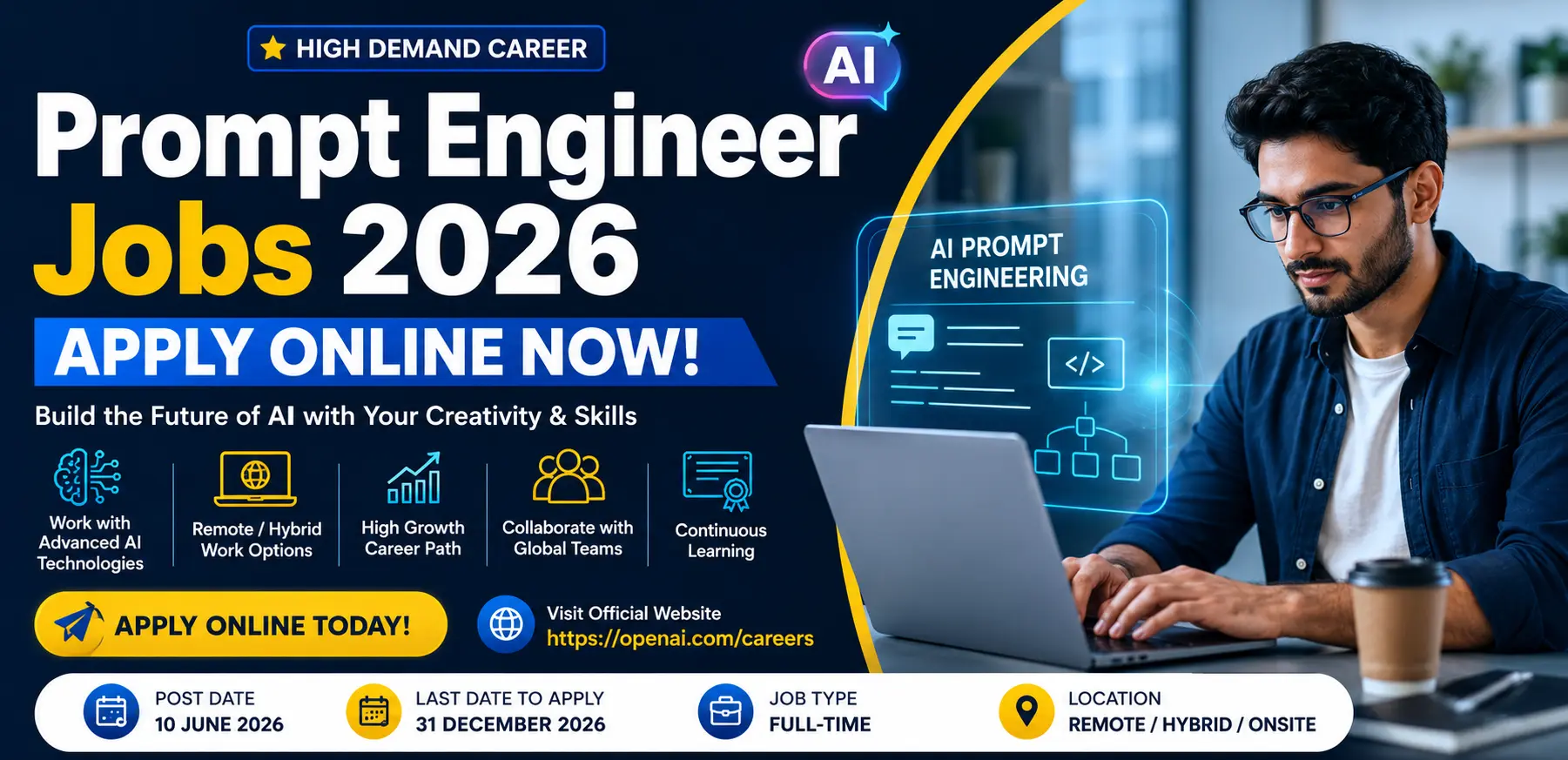 Prompt Engineer Jobs 2026 Apply Online Now Latest AI Career Opportunities