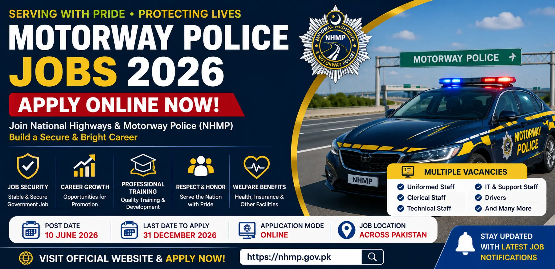 Motorway Police Jobs 2026 Apply Online Now Latest NHMP Vacancies and Career Opportunities