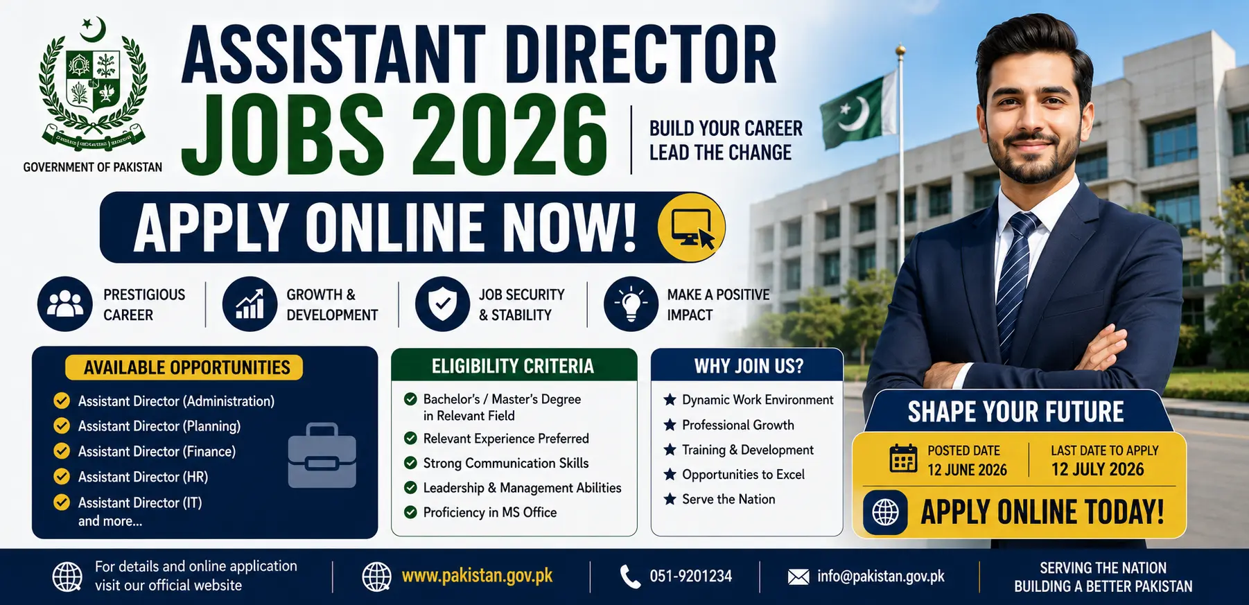 Assistant Director Jobs 2026 Apply Online Now Latest Government & Private Sector Career Opportunities
