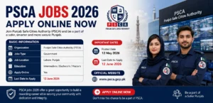 PSCA Jobs 2026 Apply Online Now Latest Punjab Safe Cities Authority Career Opportunities