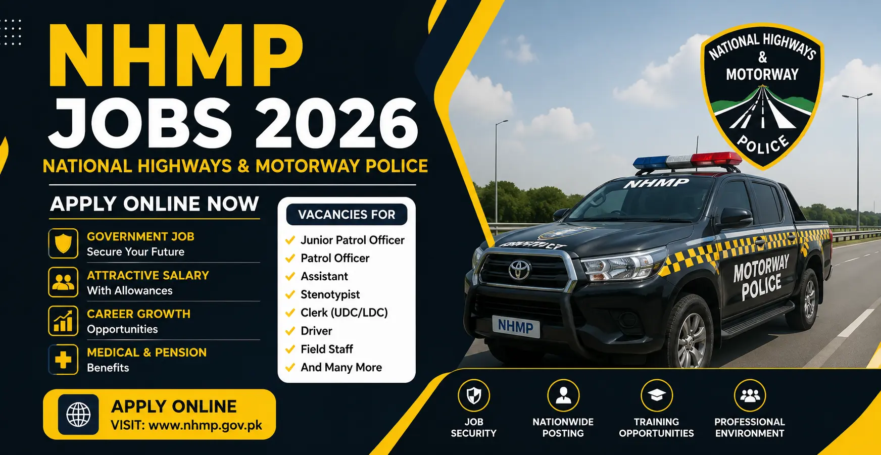 Pakistan Motorway Jobs 2026 Apply Online – Latest NHMP Vacancies