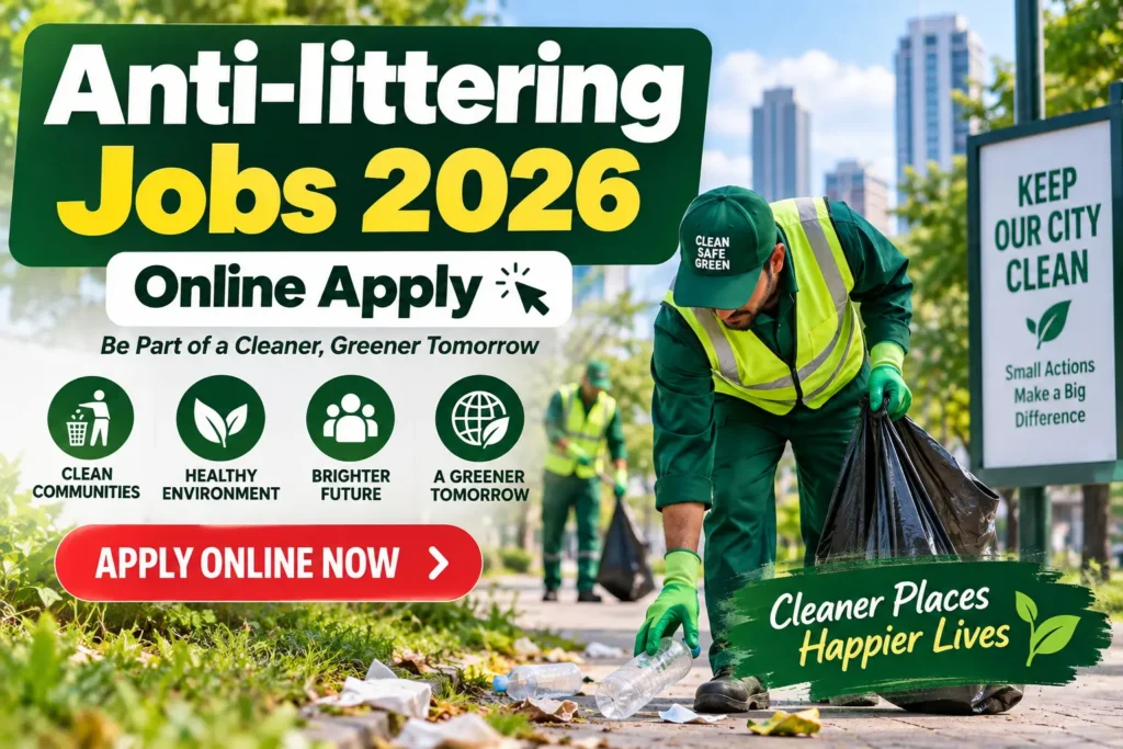 Anti-littering Jobs 2026 Online Apply – Complete Guide