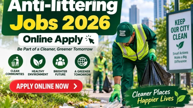 Anti-littering Jobs 2026 Online Apply – Complete Guide
