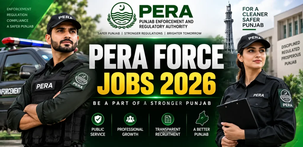 Pera Force Jobs 2026 – Latest Punjab Enforcement Careers